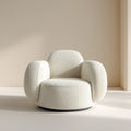 Armchair Bouclé Upholstery 85x85x75 cm - Cream - Modern Design