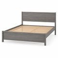 Letto matrimoniale in legno grigio 200x160 cm