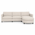 Divano angolare in tessuto con chaise longue 300x160x85 cm
