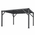 Gazebo in acciaio nero 300x400 cm