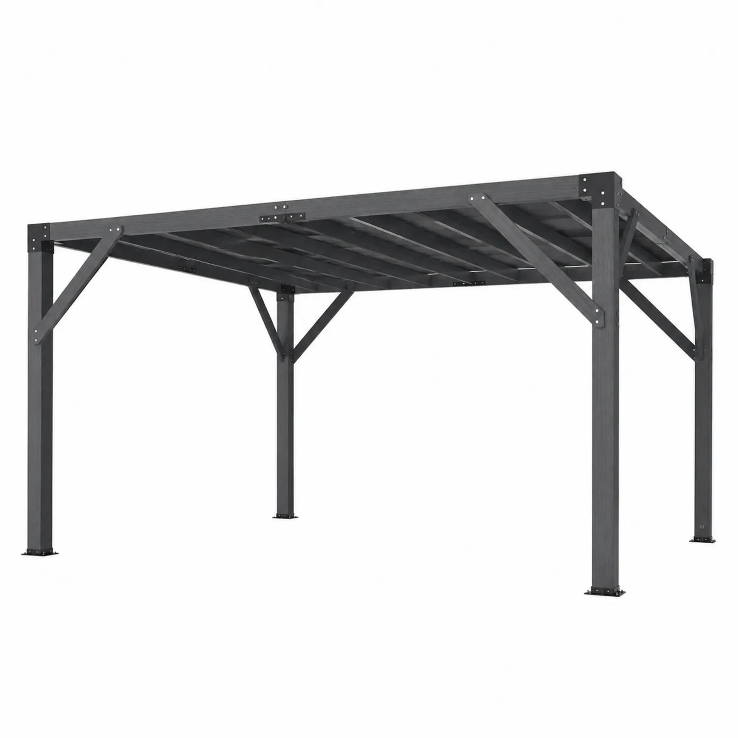 Gazebo in acciaio nero 300x400 cm