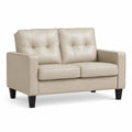 Divano a 2 Posti in Ecopelle Beige