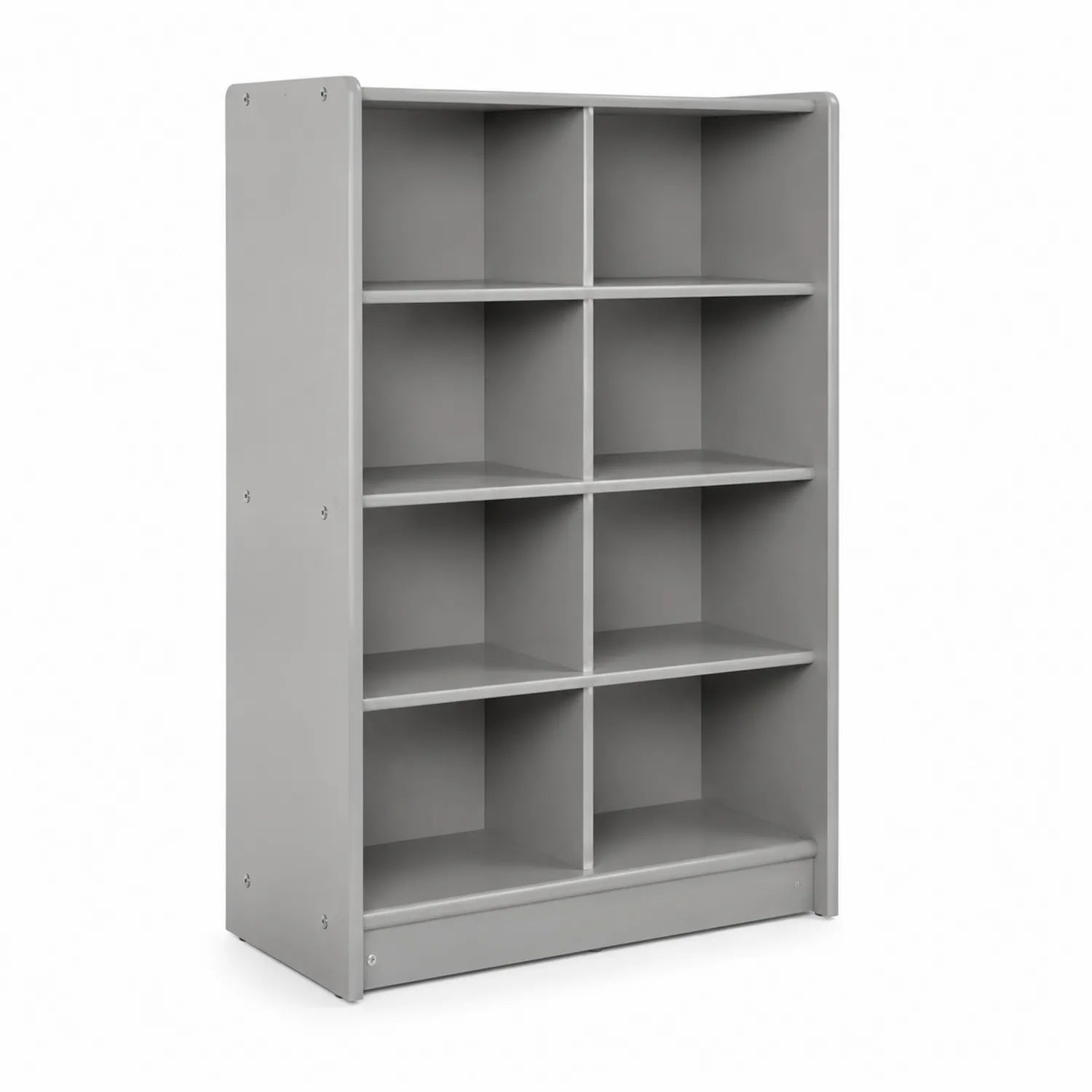 Scaffale libreria 10 scomparti in metallo grigio
