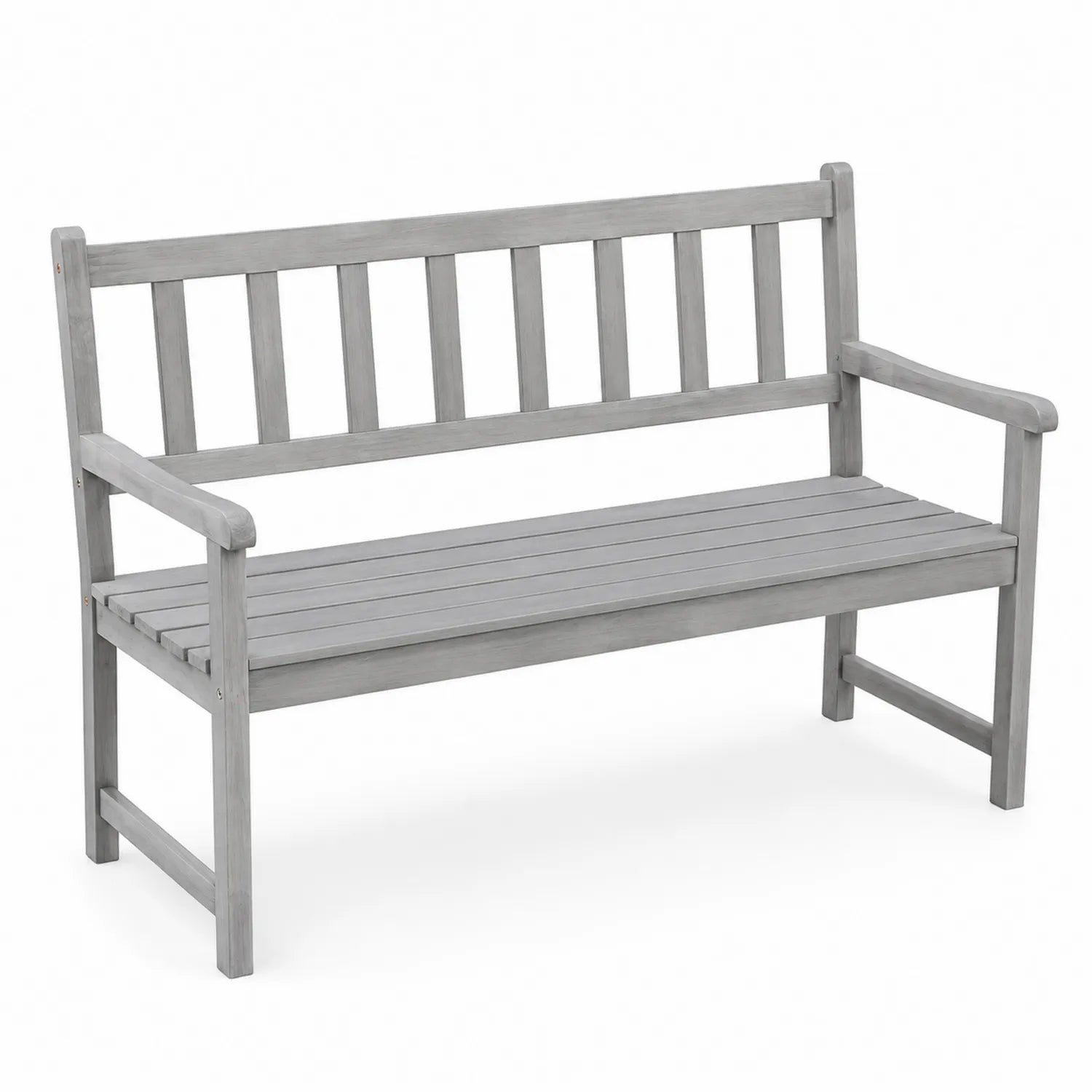 Panca da esterno in legno di Acacia 120 cm Grigio