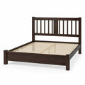 Letto Matrimoniale in Legno Massello Marrone Scuro 200x160cm