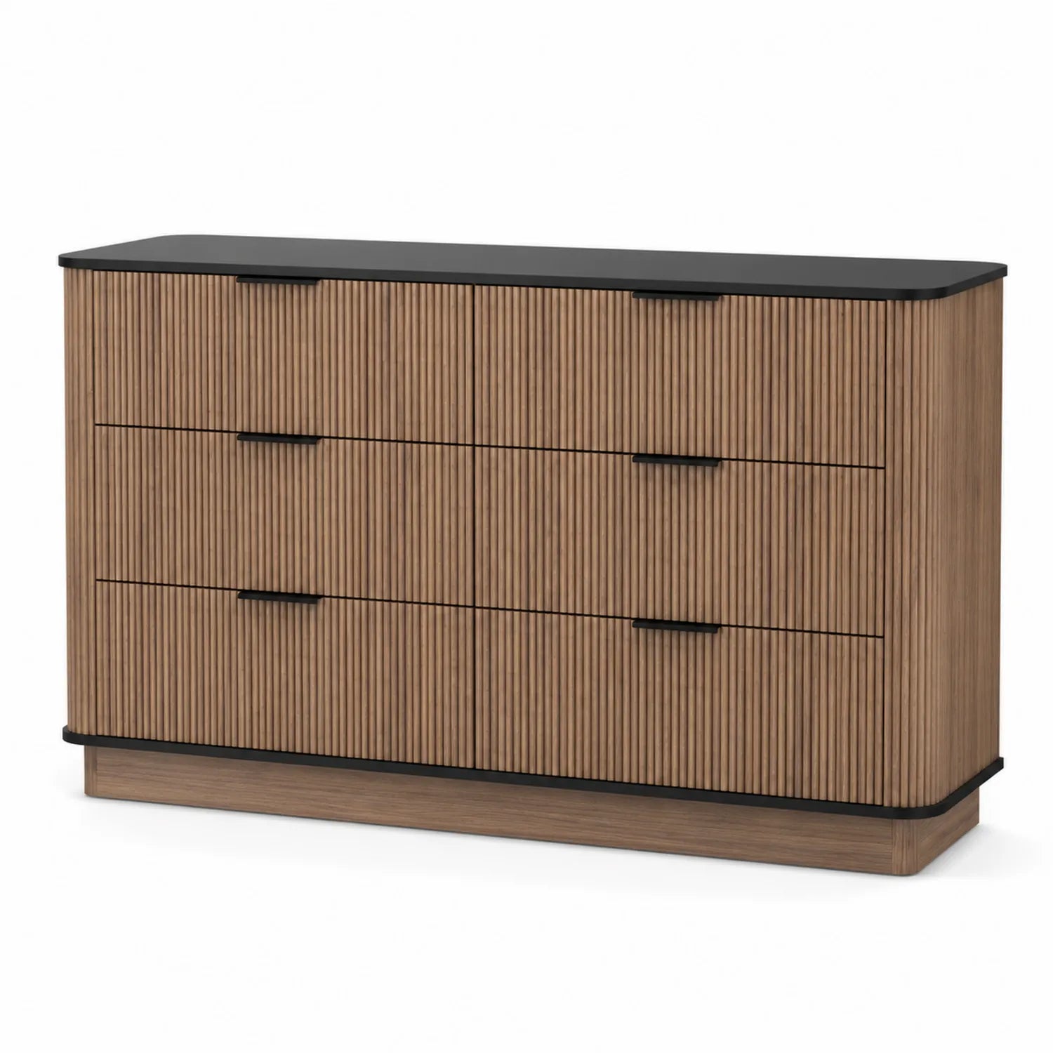 Cassettiera in Legno con 6 Cassetti MDF e Laminato