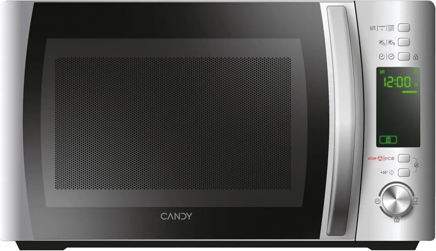 Candy Microonde con Grill 20L, 700W, 40 Programmi, App Smart, Argento
