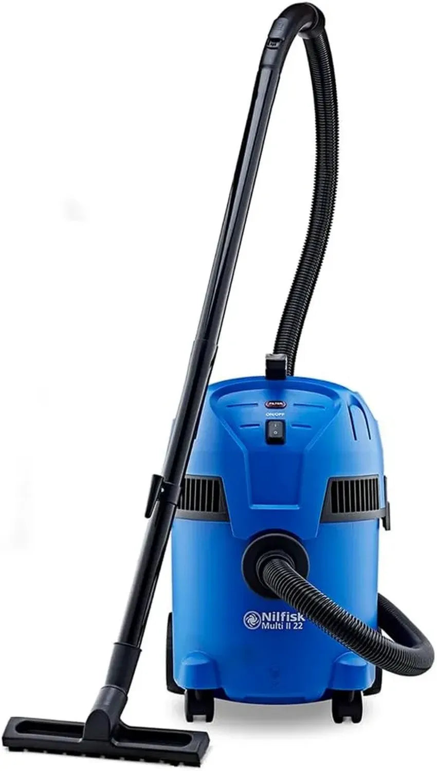 Nilfisk Multi II Aspirapolvere 22L per Solidi e Liquidi - Uso Domestico e Professionale, Aspirazione e Soffiaggio Potente (1400 W)