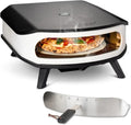 Forno a Gas per Pizza Cozze 17" con Pietra Girevole e Porta, Cottura Rapida, Termometro e Bruciatori Ottimizzati