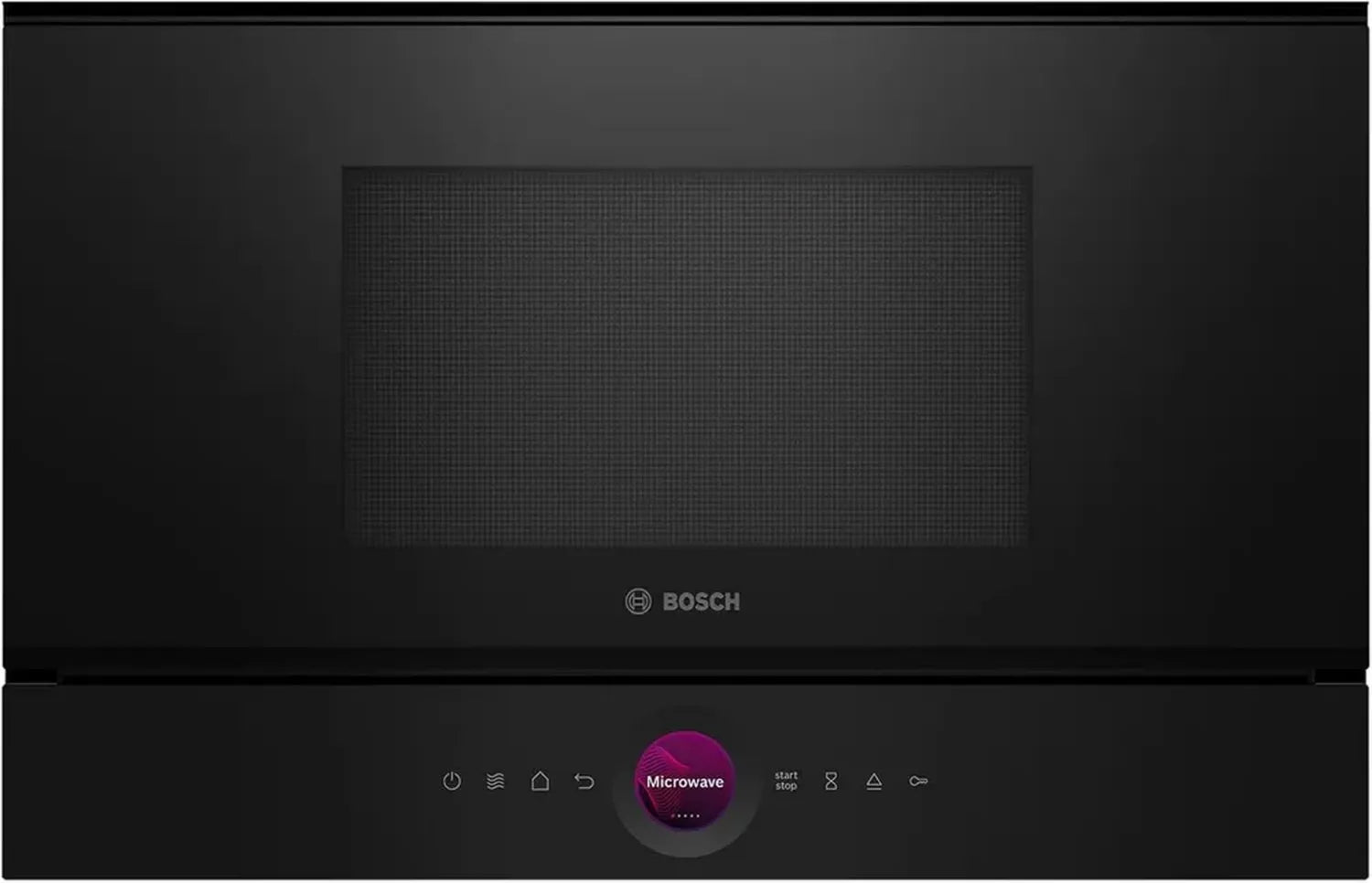 Bosch BFL7221B1 - Microonde da incasso Serie 8, Nero 900W, 38x60cm, Porta Sinistra, AutoPilot 7, Display Touch TFT