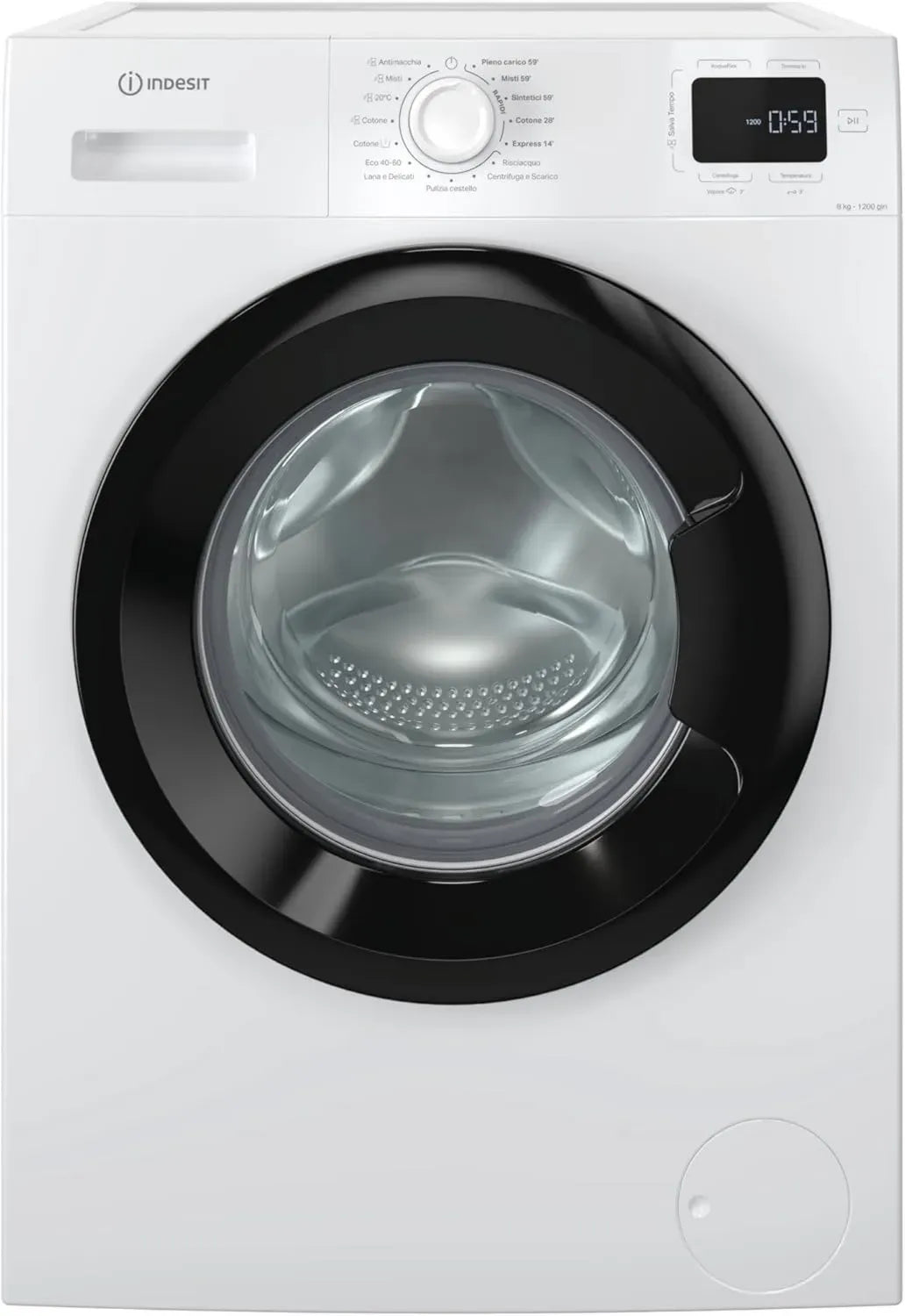 Indesit Lavatrice Frontale 8 kg a Libera Installazione - Modello IM R268B