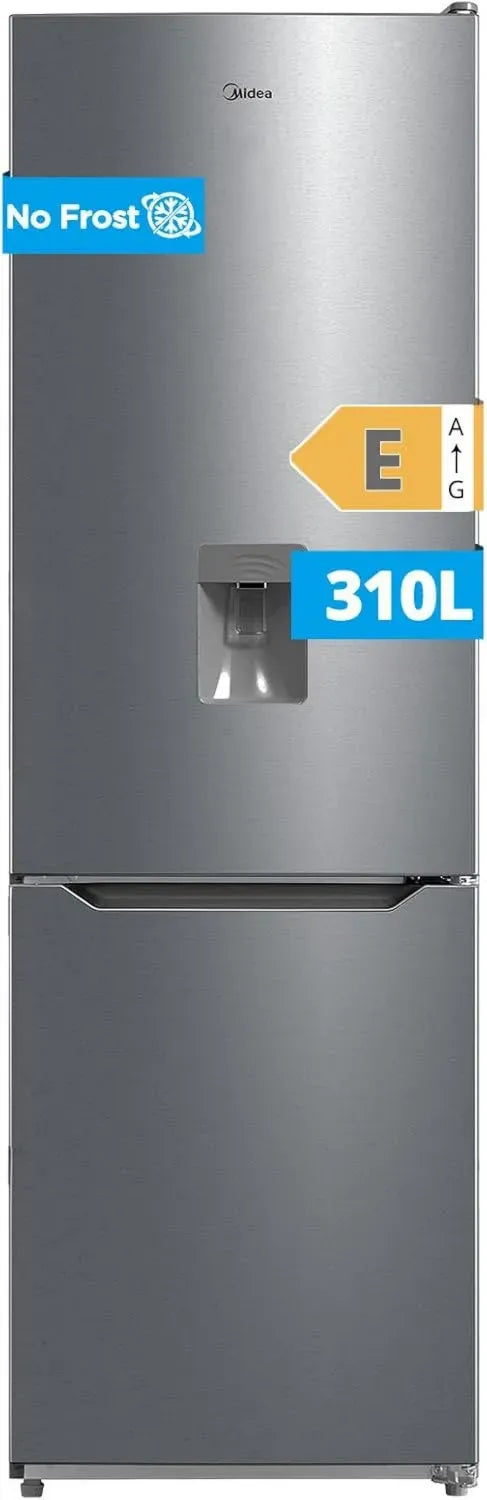 Frigorifero Combinato Midea 310L No Frost, Installazione Libera, MultiFlow, Porte Reversibili, Touch Control