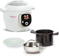 Moulinex Cookeo+ Multicooker Intelligente con 150 Ricette, 6 Funzioni di Cottura, 6L, 1600W, Bianco