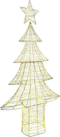 Albero di Natale 181 cm con 240 LED Bianco Caldo, Decorazione Festiva Moderna e Resistente
