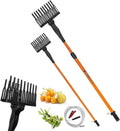 Scuotitore Elettrico per Olive Professionale 400W, Abbacchiatore Telescopico con Batteria 12V e Rastrello Antibloccaggio Ergonomico