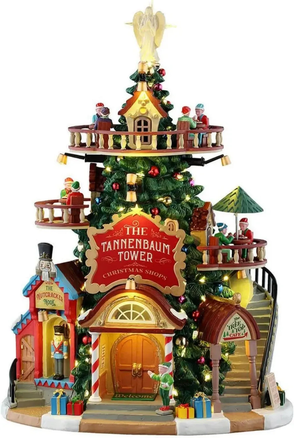 LEMAX Torre di Natale Tannenbaum con LED, 30,5x22x20 cm
