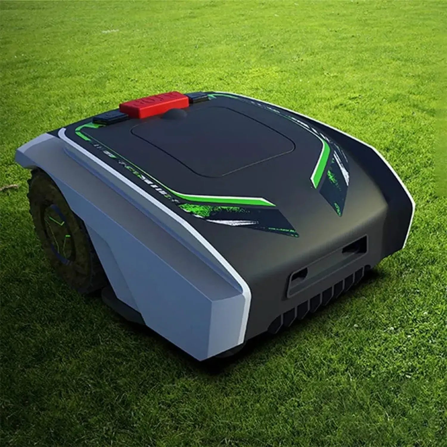 Tagliaerba robotico silenzioso per prati ampi fino a 1500 m², inclinazione 25%, navigazione intelligente, installazione fai da te