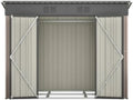 Casetta da Giardino in Metallo con Base, 229x111x182 cm, Resistente e Sicura
