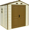 Capanno da Giardino in Resina 2.4 x 1.6 m con Finestra e Base in Metallo