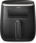 Philips Airfryer HD9257/80 Friggitrice ad Aria, Capacità 5.6L con Finestra Trasparente