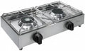 Fornello Industriale Parker 2 Fuochi in Acciaio Inox con Valvola di Sicurezza