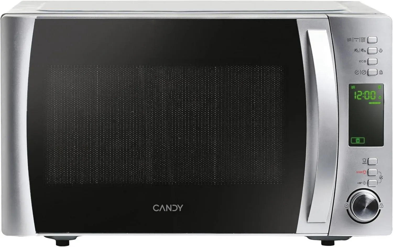 Forno a Microonde Candy X-Range 22L con Grill e Funzione Vapore, 40 Programmi, 5 Livelli di Potenza, 1250W, Acciaio Inox