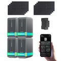 Generatore Solare da Balcone Marstek B2500, 500W con Batteria LiFePO4 8960Wh e Due MPPT