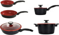 Set Padelle Antiaderenti 8 Pezzi PFAS Free per Induzione - Classe Italy Tuscany