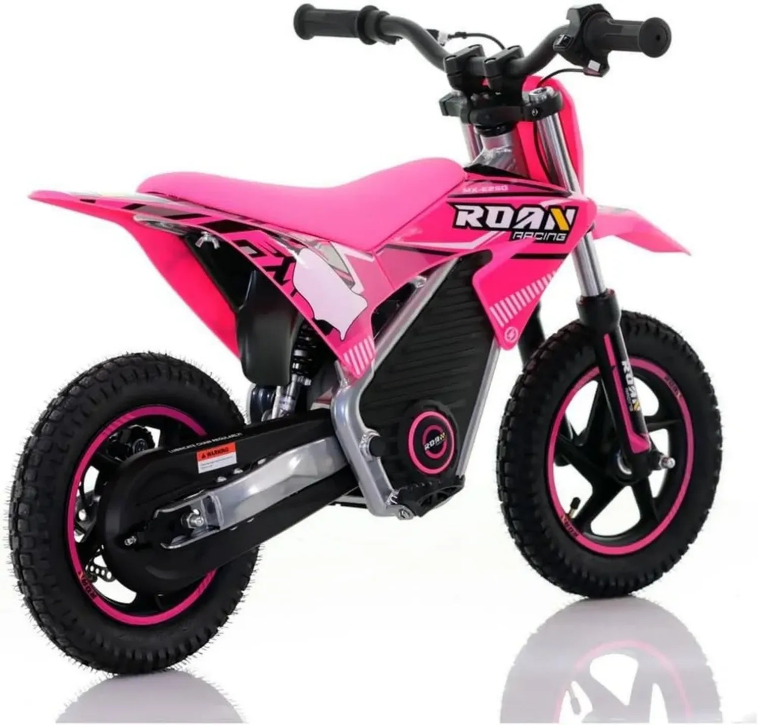 Moto Elettrica Rosa 24V per Bambini 4-8 Anni con Limitatore di Velocità
