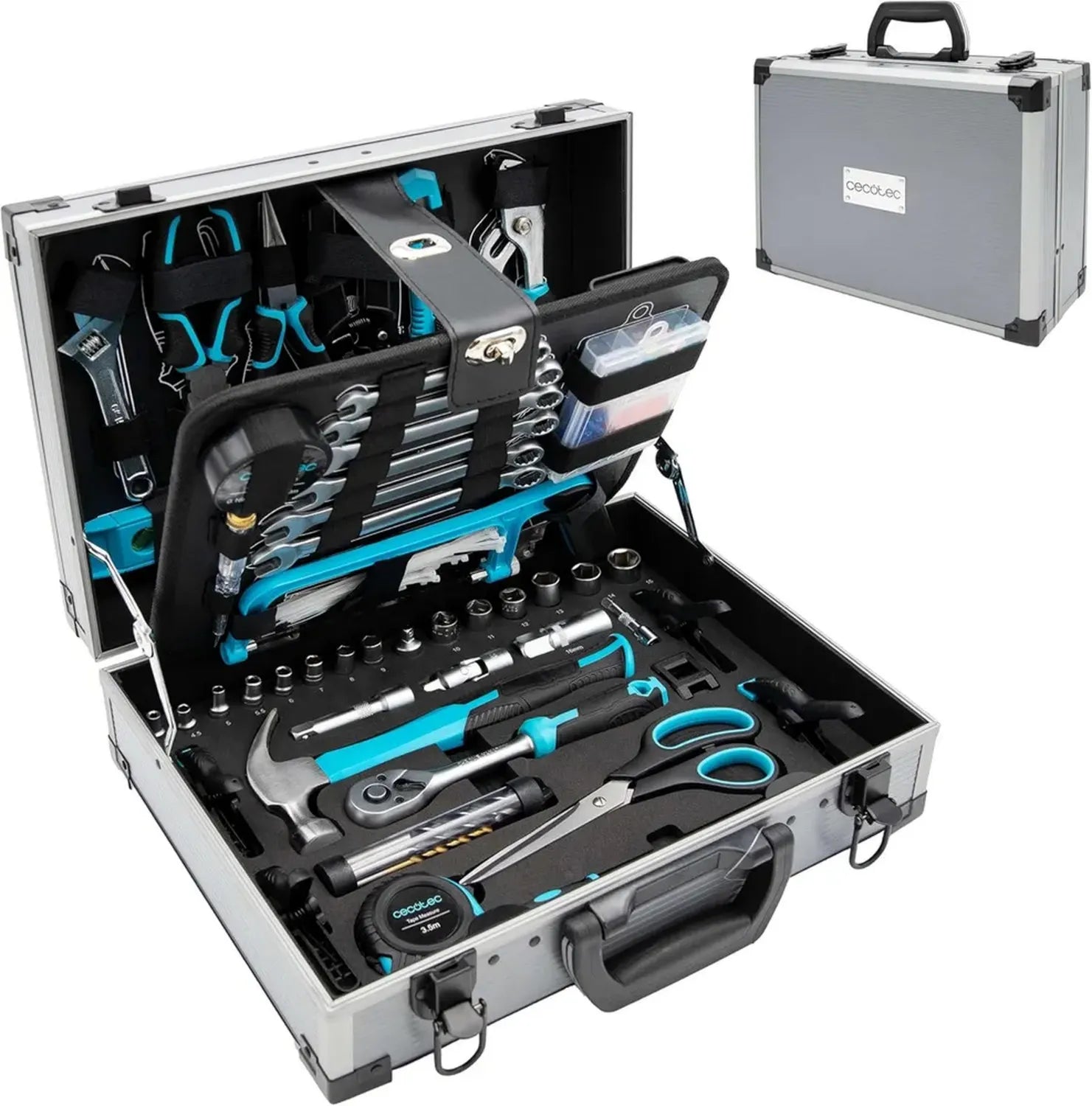 Set Attrezzi Completo 380 Pezzi con Valigetta in Alluminio Resistente