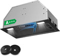Cappa da Incasso 52cm Nera, 750 m³/h, Controllo Intelligente, 3 Velocità + Booster, Silenziosa 64 dB, LED, Modalità Doppia, Classe A+++
