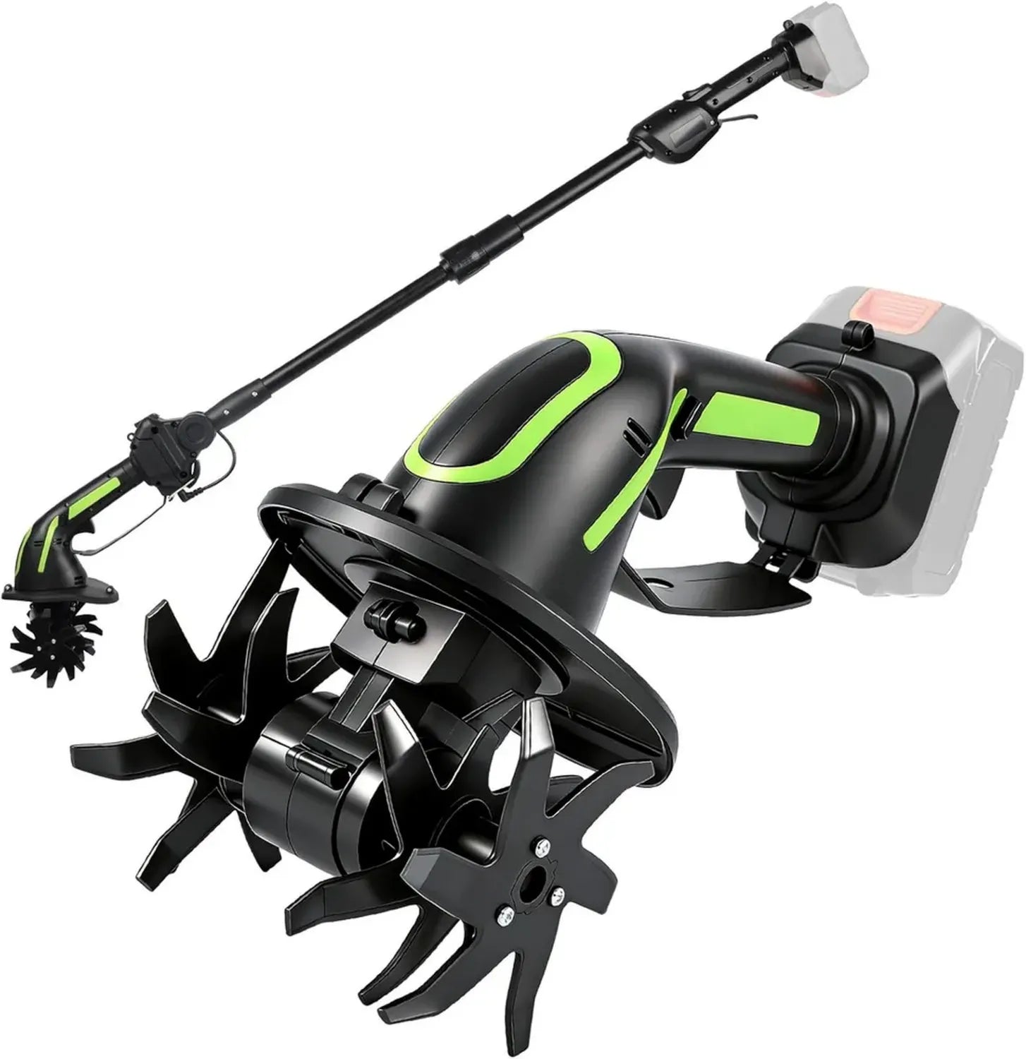 Motozappa Elettrica 2-in-1 per Giardino Compatibile con Makita 21V