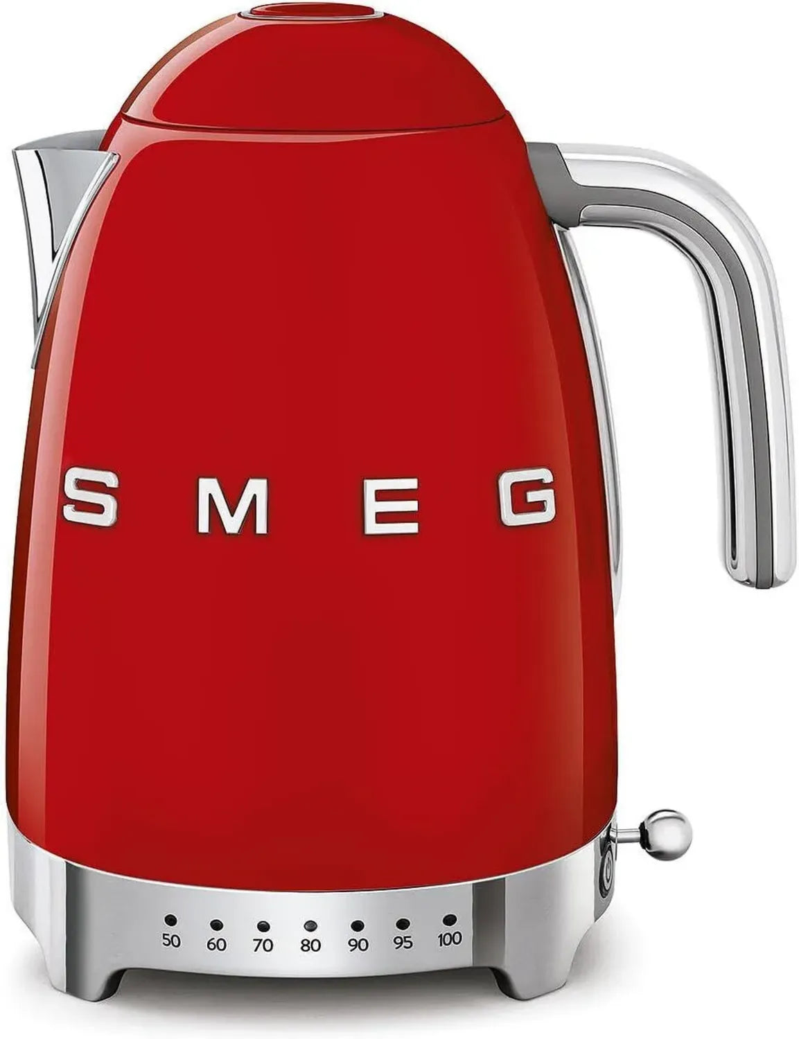 Smeg Bollitore 1,7L Temperatura Regolabile, Filtro Lavabile, Spegnimento Sicuro, Rosso