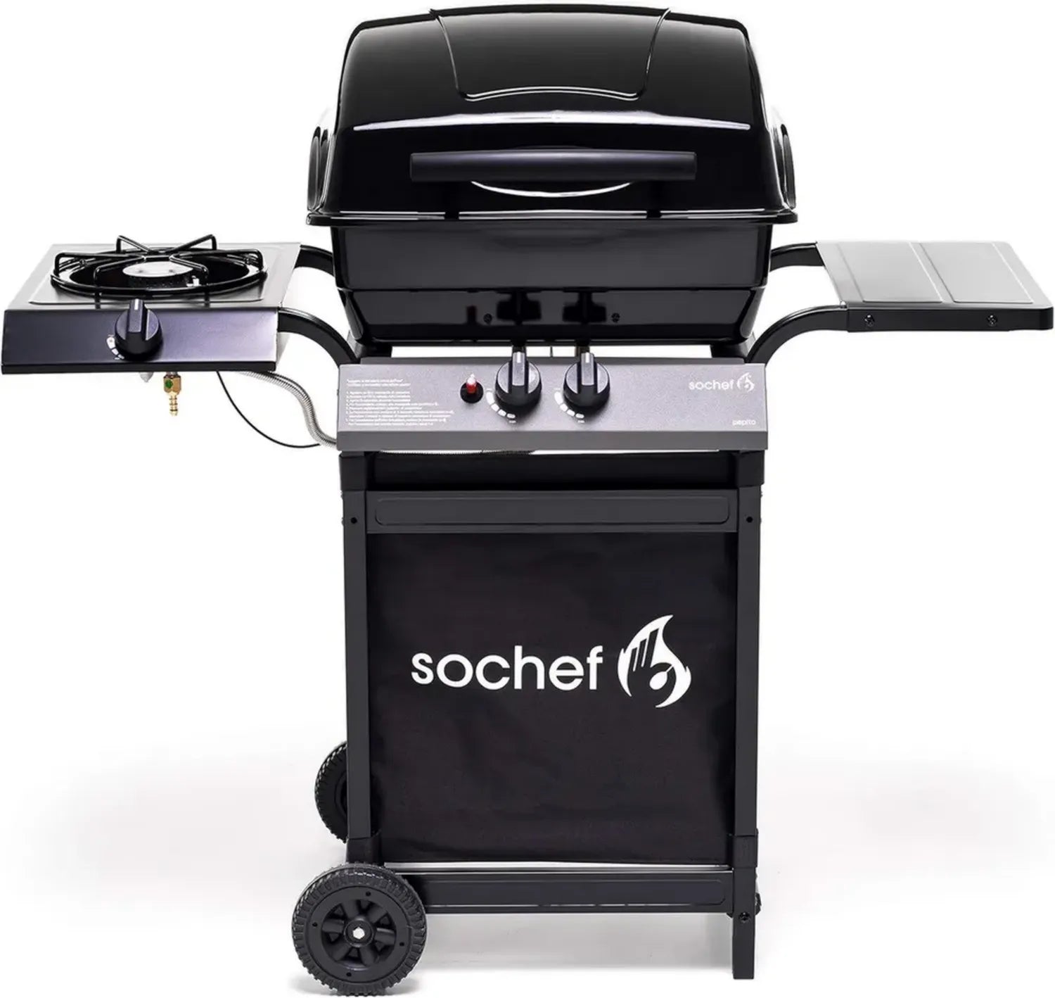 Barbecue a Gas Sochef Piùpepito, Colore Nero