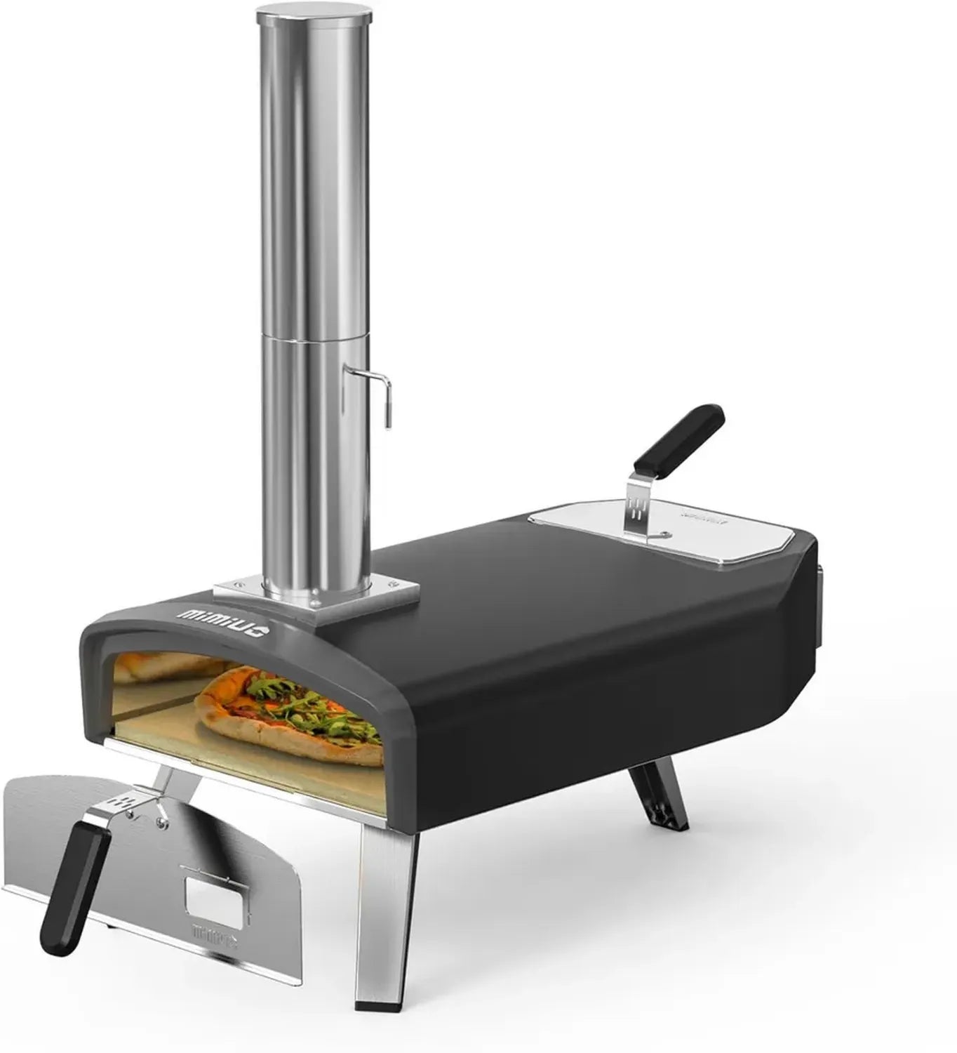 Forno Portatile per Pizza a Legna e Carbonella da Esterno