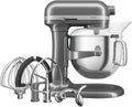 Impastatrice Planetaria KitchenAid Artisan 6,6L con Accessori in Acciaio Inox - Argento