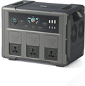Generatore Solare Portatile 1200W con Modulo Batteria Espandibile, 3 Prese CA, per Casa e Campeggio