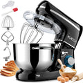 Impastatrice Planetaria KUCCU, 6,5 L, 660 W, 6 Velocità, Ciotola Inox, Accessori Inclusi, Nero