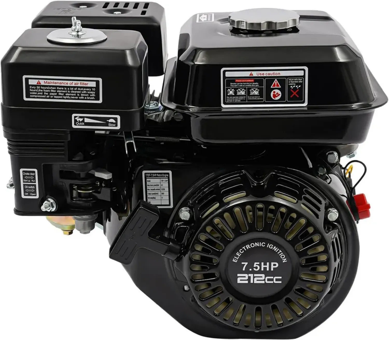 Motore a Benzina 4 Tempi per Karting e Attrezzi Giardinaggio, 3600 RPM