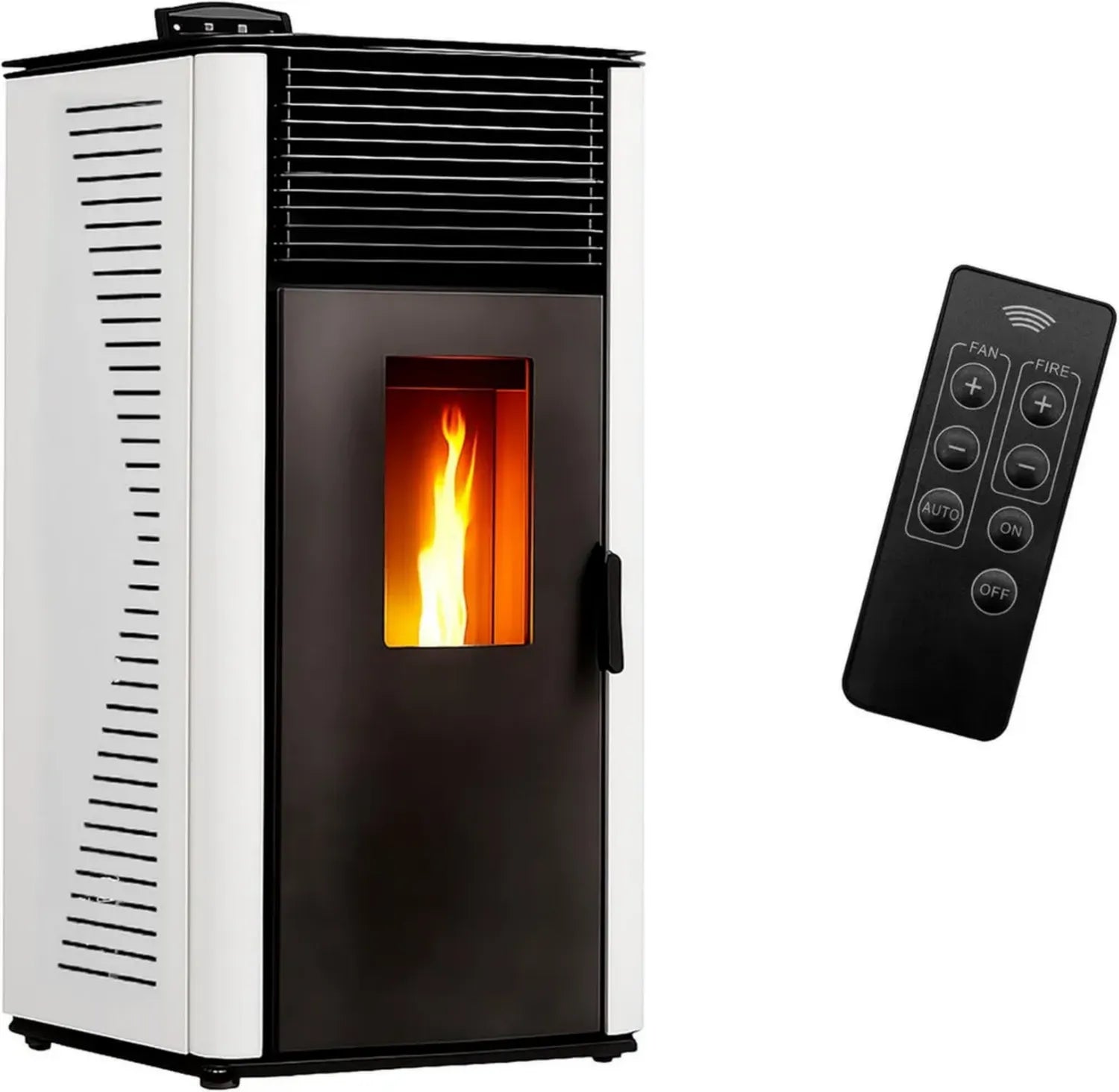 Anita Sannover - Stufa a pellet 12 kW, bianco