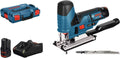 Seghetto Alternativo Bosch Professional 12V con Batteria, 70mm per Legno, 2 Batterie 3.0Ah, Caricabatterie, Lame e Accessori