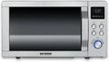 Forno a Microonde 3 in 1 SEVERIN con Griglia e Aria Calda, Scongelamento, Cottura e Riscaldamento, Piatto Girevole, Acciaio Inox Spazzolato