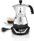 Bialetti Moka Elettrica con Timer, Caffettiera Programmabile, 6 Tazze