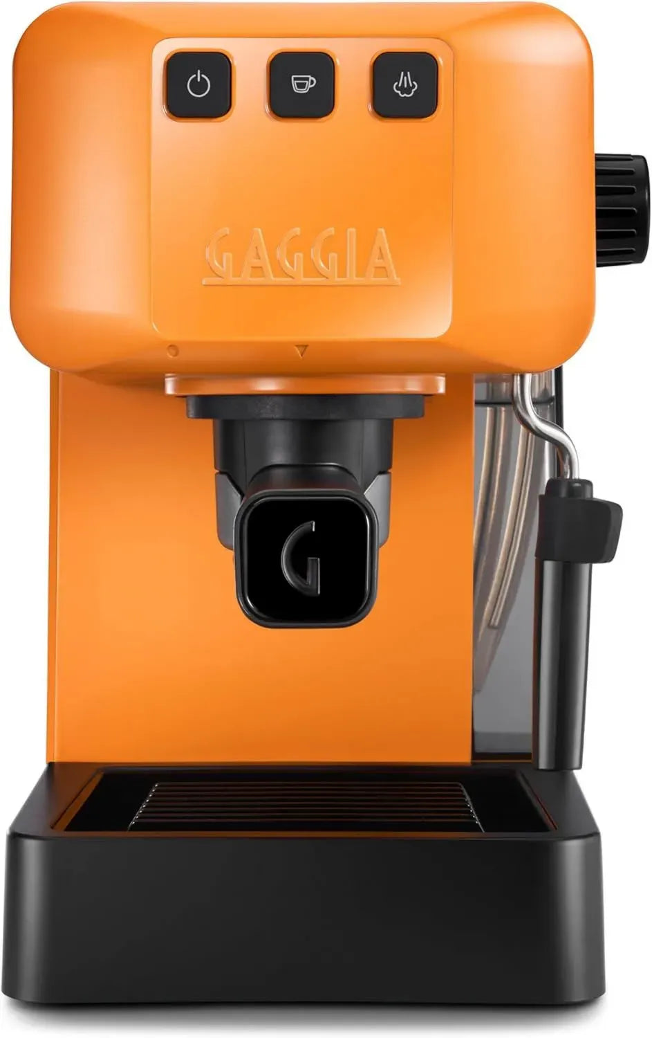 Gaggia EG2109 Macchina da Caffè Manuale Arancione, Compatibile con Cialde e Macinato, Sistema Pre-Infusione, 15 bar, Modello 2023, Produzione Italiana