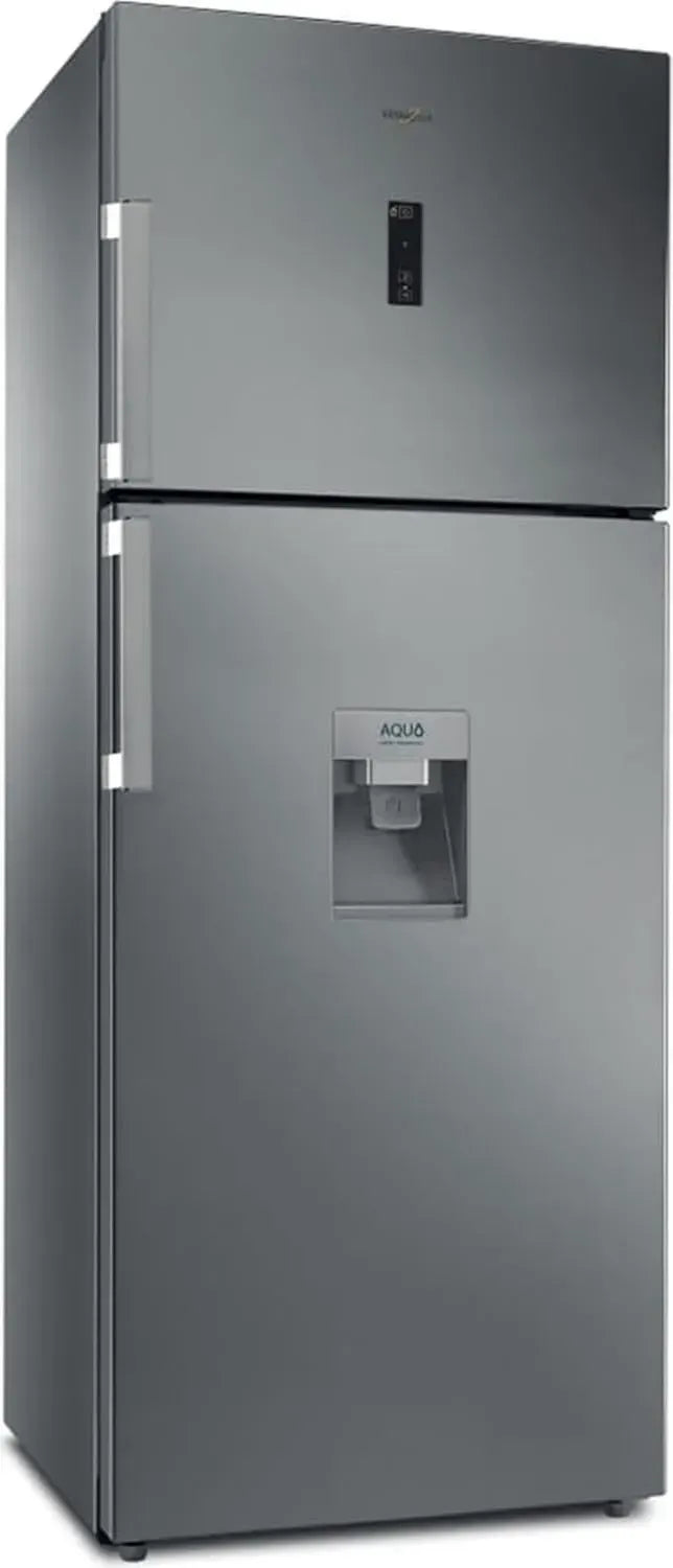 Frigorifero Doppia Porta Whirlpool 419L, No Frost, Classe E, Acciaio Inox