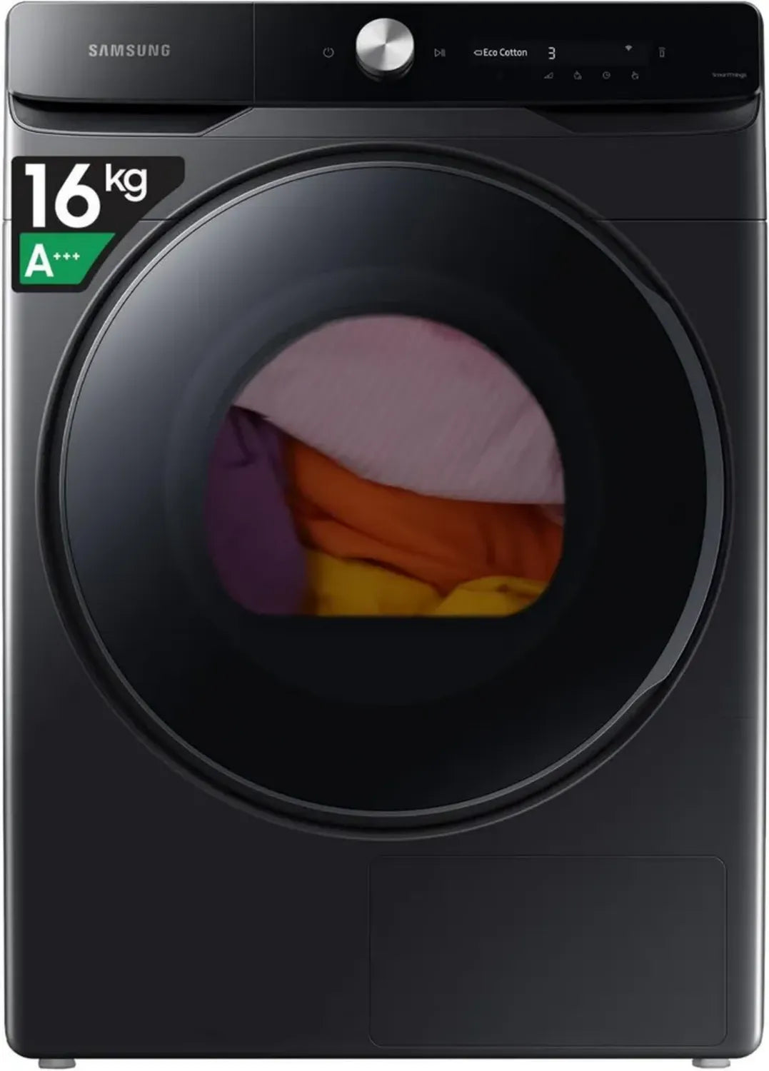 Samsung Asciugatrice 16 kg con Pompa di Calore e Wifi, Intelligenza Artificiale, Programma Igienico, Caricamento Frontale