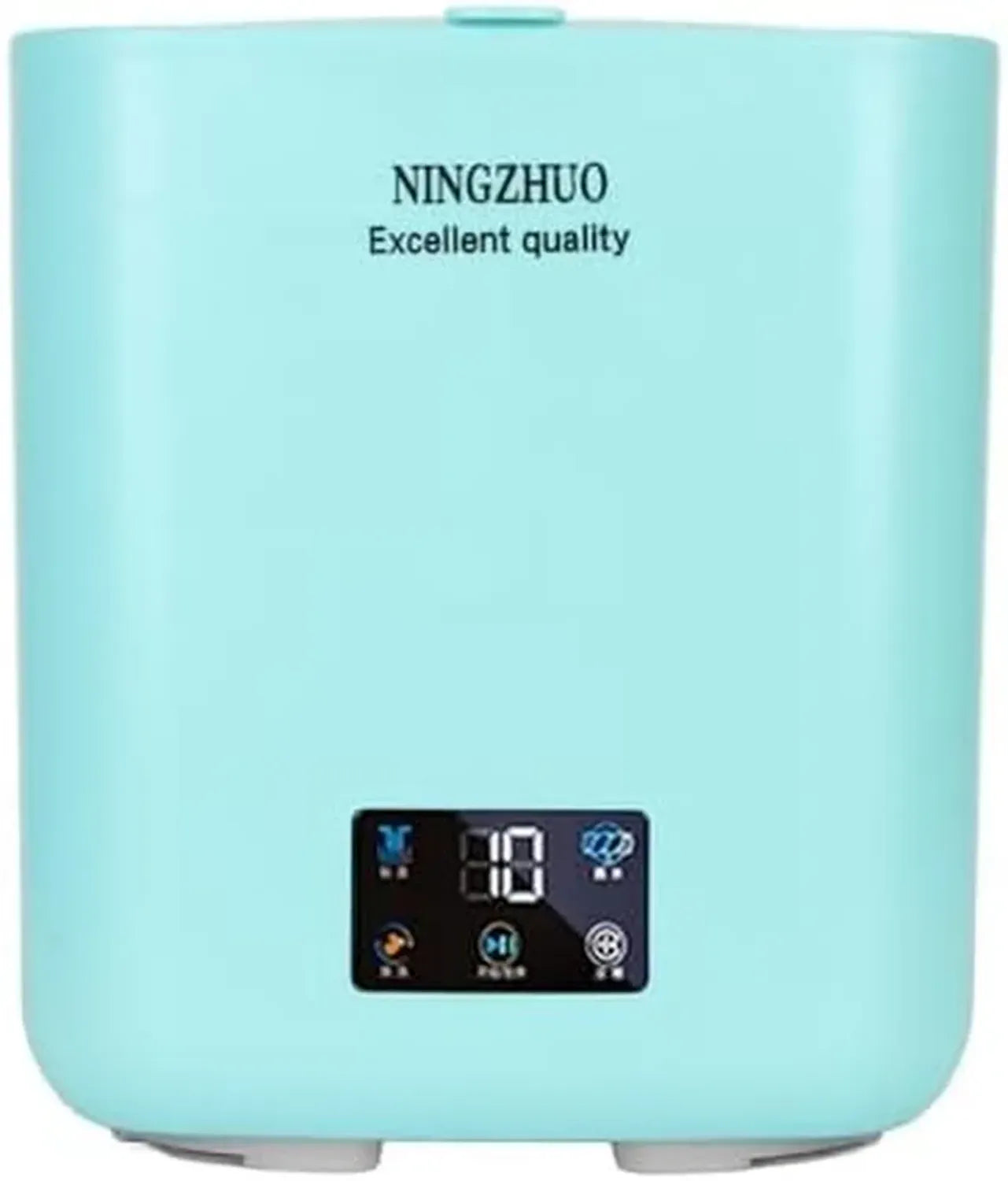 Mini Lavatrice Portatile 7L con Touch Screen, Blu Verdastro, Ideale per Appartamenti
