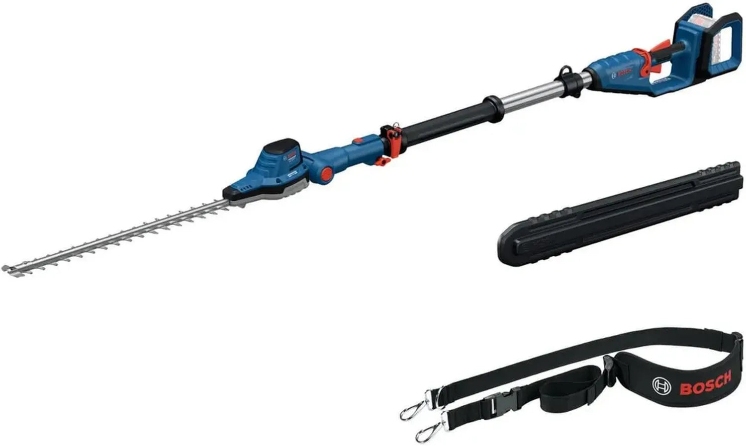 Tagliasiepi Telescopico 18V Bosch Professional, Lame a 3.400 Corse/min, Spessore Taglio 23,5 mm, Senza Batteria