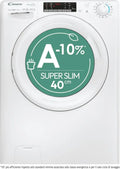 Lavasciuga Compatta Candy Smart Pro 6+4 Kg, 1400 Giri, Classe A, Programmi Rapidi, Connettività App, Bianca