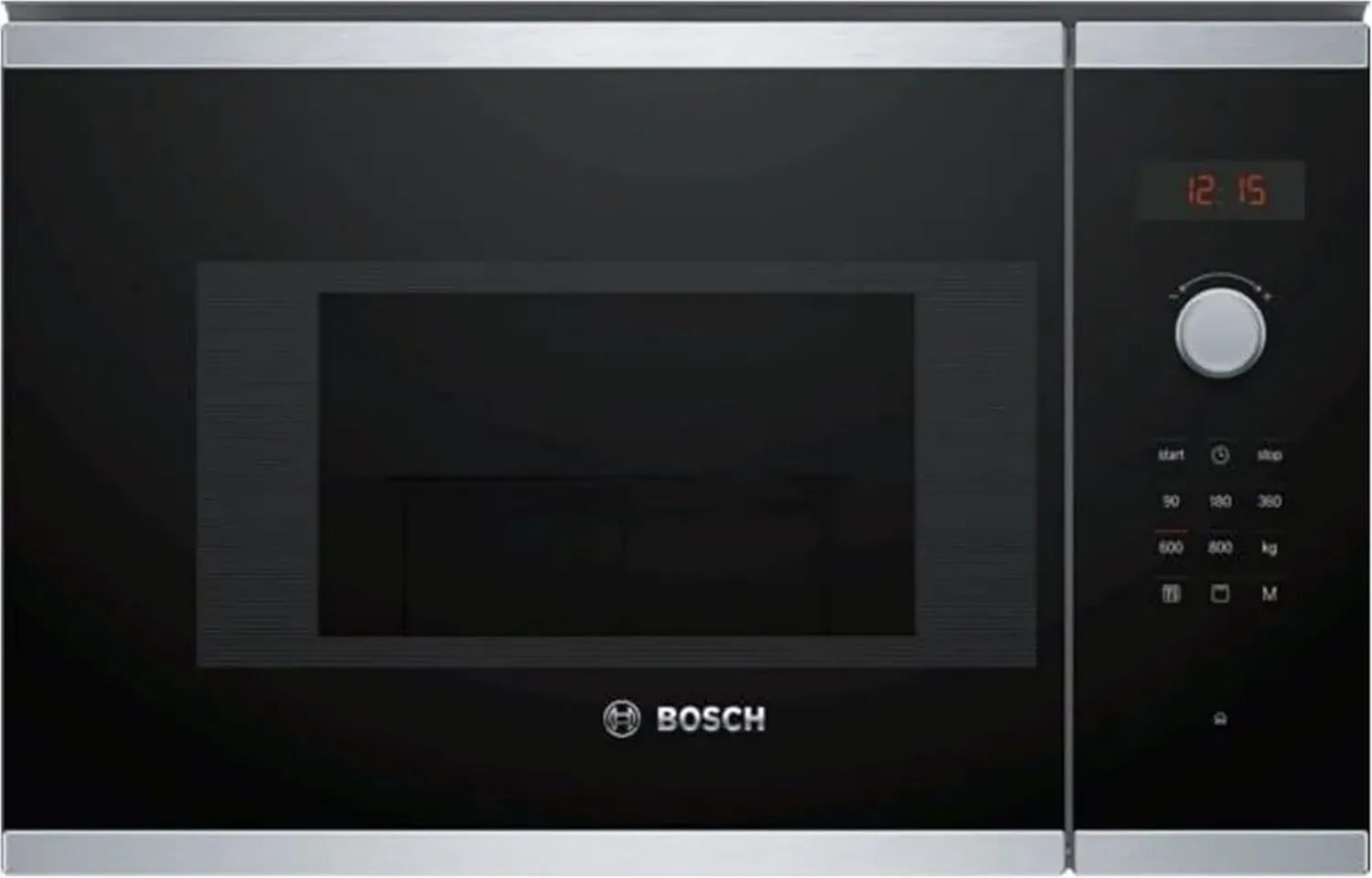 Forno a Microonde Incasso Bosch 20L, 800W, Nero
